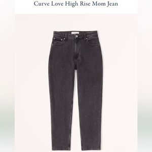 Abercrombie & Fitch Curve Love Mom Jean Black